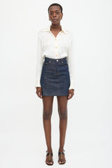 Balmain Silk Plisse Blouse