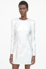 Balmain Padded Iridescent Dress
