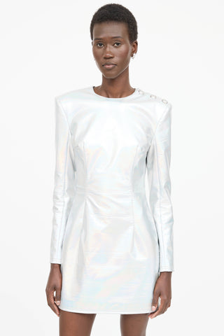 Balmain Padded Iridescent Dress