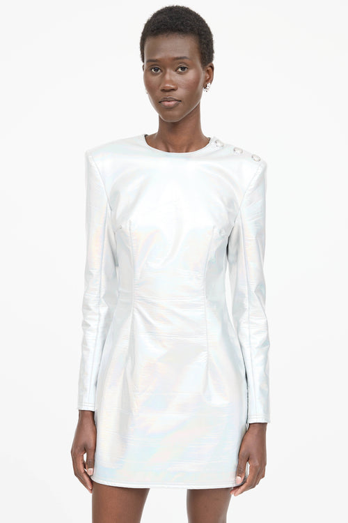 Balmain Padded Iridescent Dress