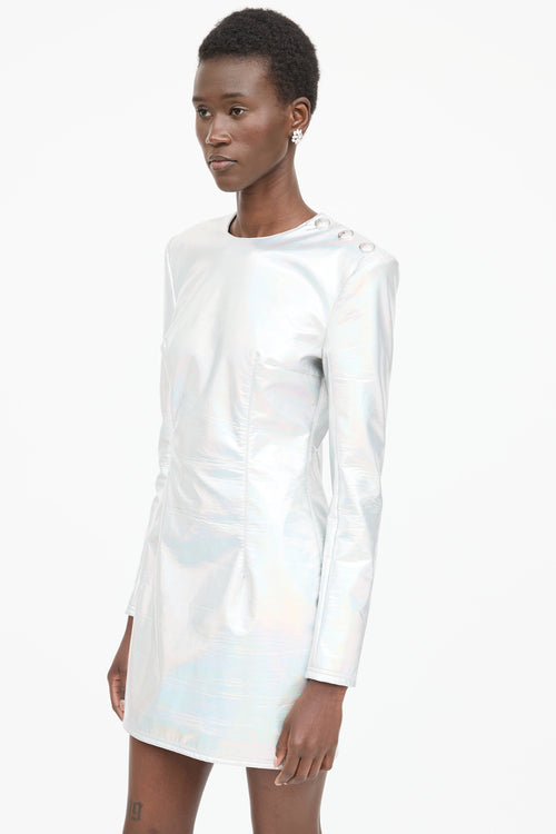 Balmain Padded Iridescent Dress