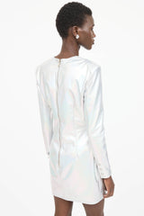 Balmain Padded Iridescent Dress