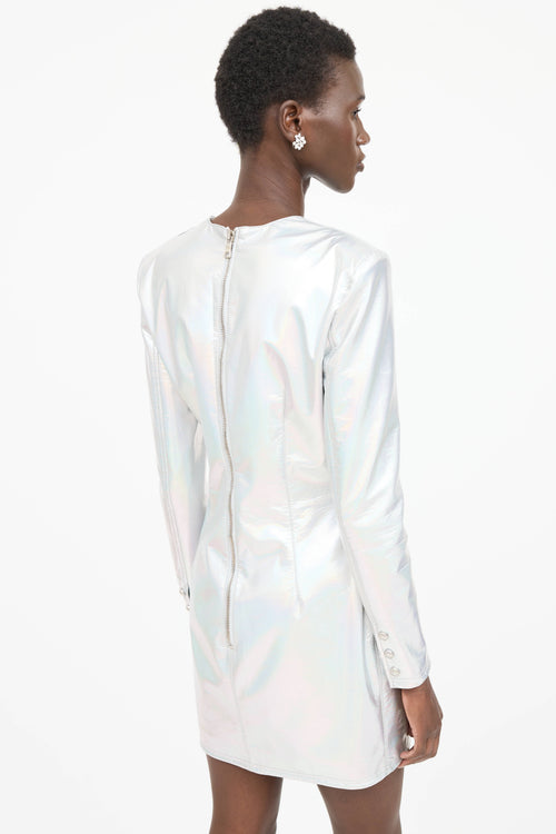 Balmain Padded Iridescent Dress