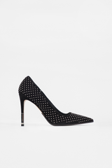 Balmain Suede Studded Pump