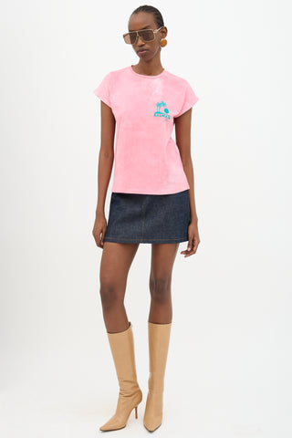 Balmain Tie Dye Logo T-Shirt