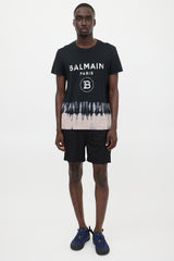 Balmain Tie Dye Logo T-Shirt