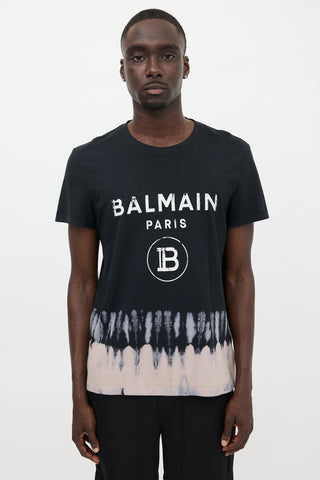 Balmain Tie Dye Logo T-Shirt
