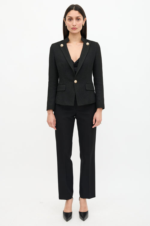 Balmain Tweed Fitted Blazer