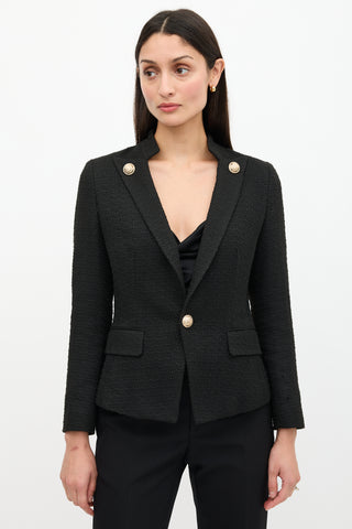 Balmain Tweed Fitted Blazer