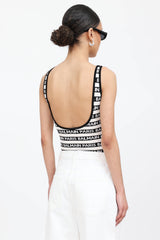 Balmain Logo Jacquard Bodysuit