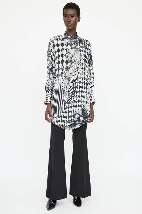 Balmain Printed Button Up Shirt