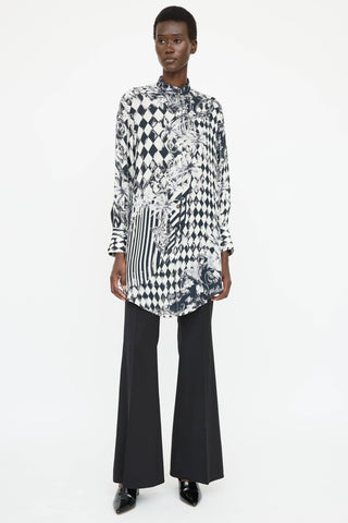Balmain Printed Button Up Shirt
