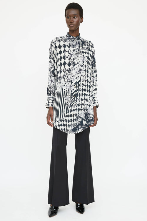 Balmain Printed Button Up Shirt