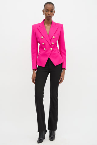 Balmain Wool Double Breasted Blazer