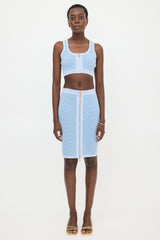 Balmain Wool Knit PB Labyrinth Top