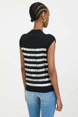 Balmain Wool Striped Knit Top