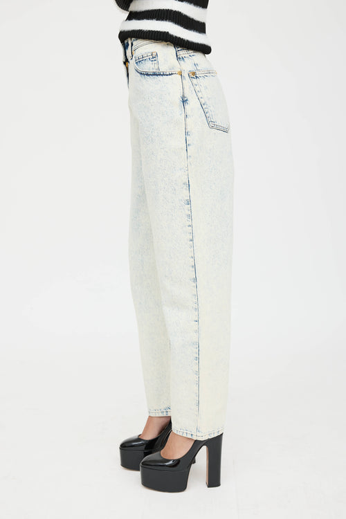 Balmain Acid Wash Straight Jeans