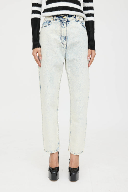 Balmain Acid Wash Straight Jeans