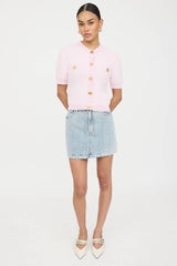 Balmain Knit Button Up Top