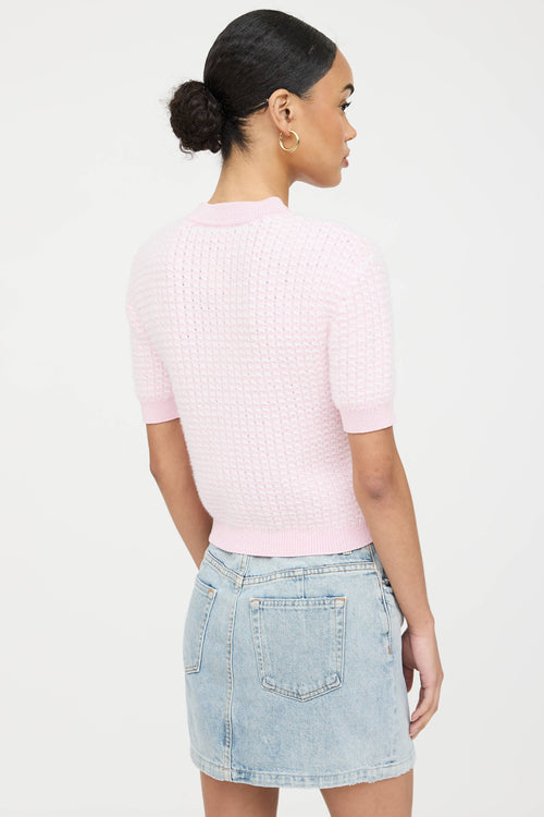 Balmain Knit Button Up Top