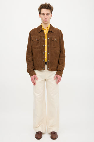 Banana Republic Suede Snap Button Jacket
