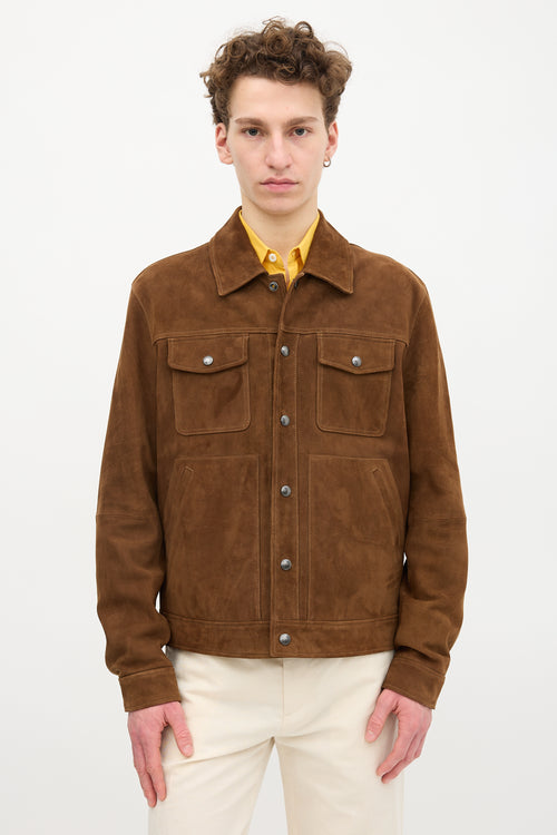 Banana Republic Suede Snap Button Jacket