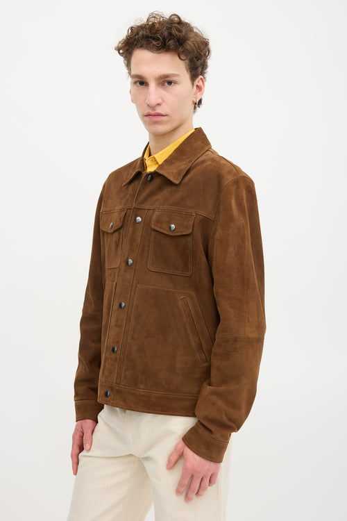 Banana Republic Suede Snap Button Jacket