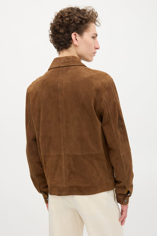Banana Republic Suede Snap Button Jacket