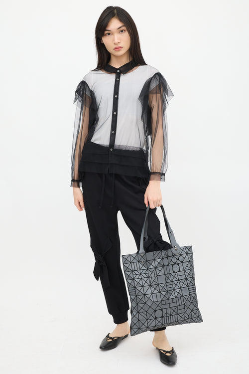 Bao Bao Issey Miyake Dark Grey Chord Tote Bag