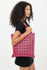 Bao Bao Issey Miyake Pink Lucent Prism Tote Bag