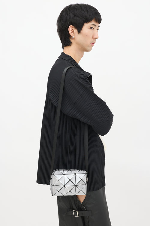 Bao Bao Issey Miyake Silver Cuboid Crossbody Bag