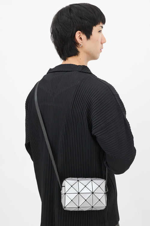 Bao Bao Issey Miyake Silver Cuboid Crossbody Bag