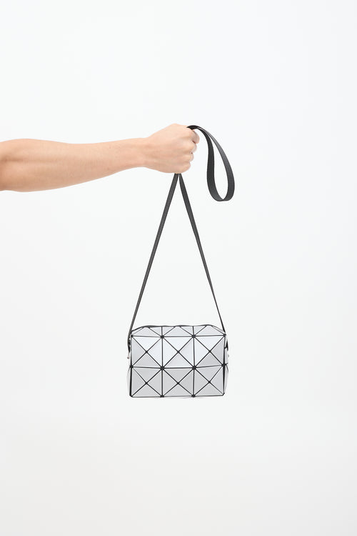 Bao Bao Issey Miyake Silver Cuboid Crossbody Bag