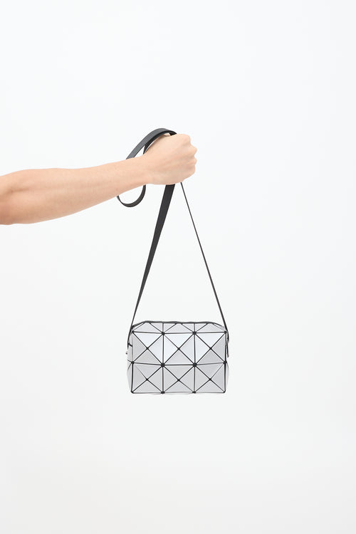 Bao Bao Issey Miyake Silver Cuboid Crossbody Bag