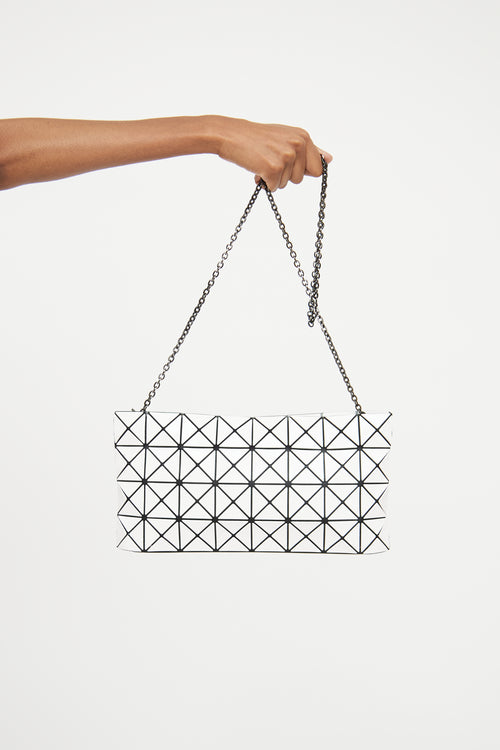 Bao Bao Issey Miyake White Prism Chain Crossbody Bag