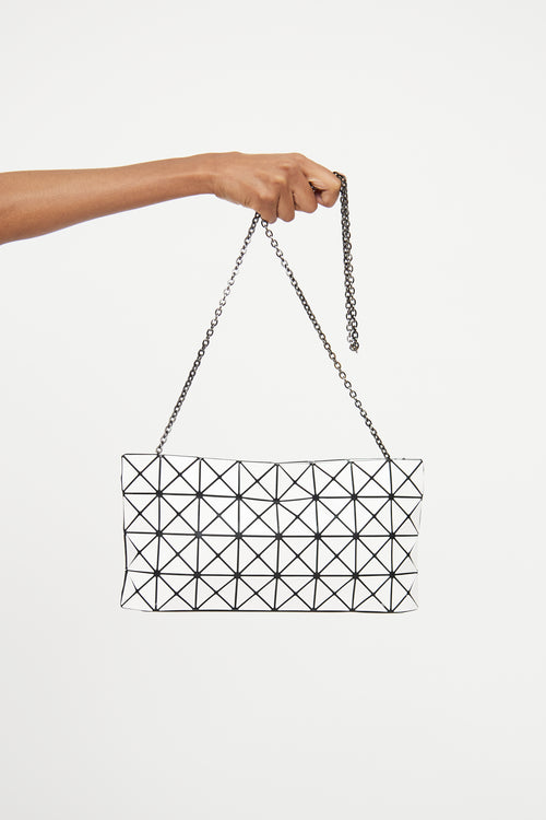 Bao Bao Issey Miyake White Prism Chain Crossbody Bag