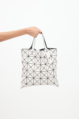 Bao Bao Issey Miyake White Lucent Prism Tote Tote