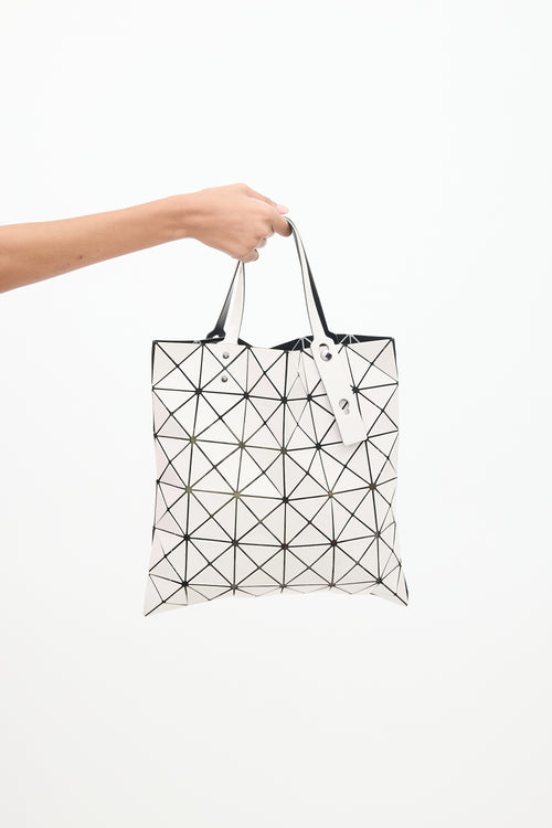 Bao Bao Issey Miyake White Lucent Prism Tote Tote