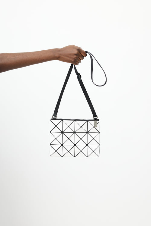 Bao Bao Issey Miyake White & Black Prism Crossbody Bag