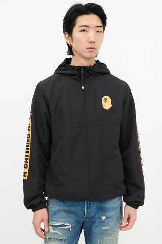 Bape Black & Orange Logo Light Jacket