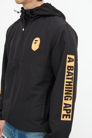 Bape Black & Orange Logo Light Jacket