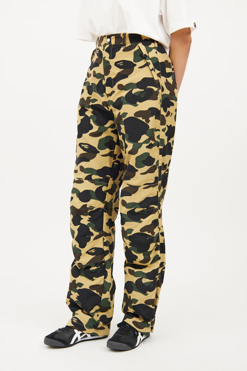 Bape Green Camo Nylon Pant