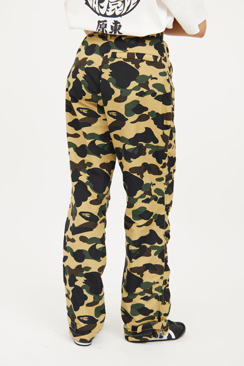 Bape Green Camo Nylon Pant