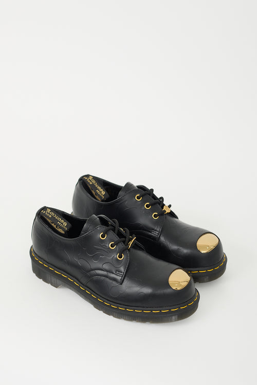 Bape X Dr. Martens Black Leather 1461 Loafer