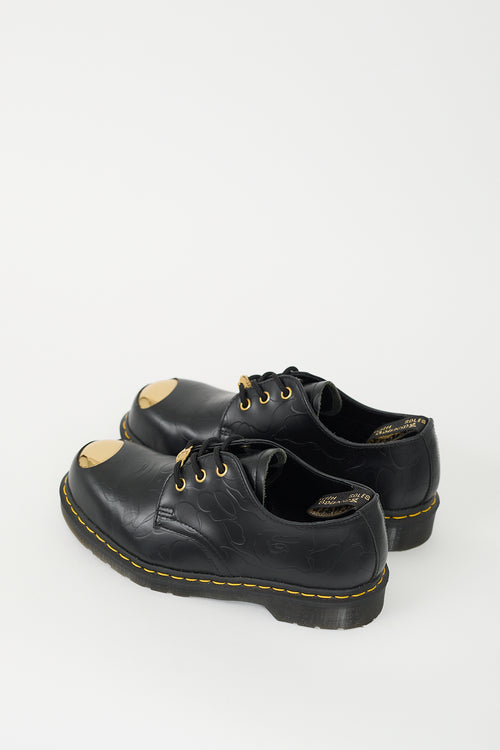 Bape X Dr. Martens Black Leather 1461 Loafer