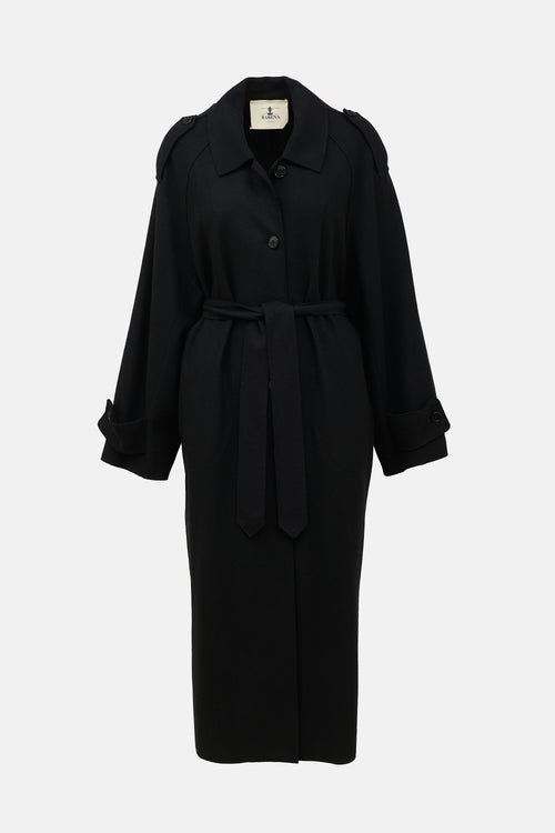 Barena Wool Belted Trench Coat