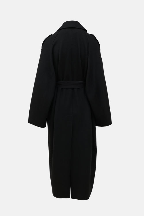 Barena Wool Belted Trench Coat