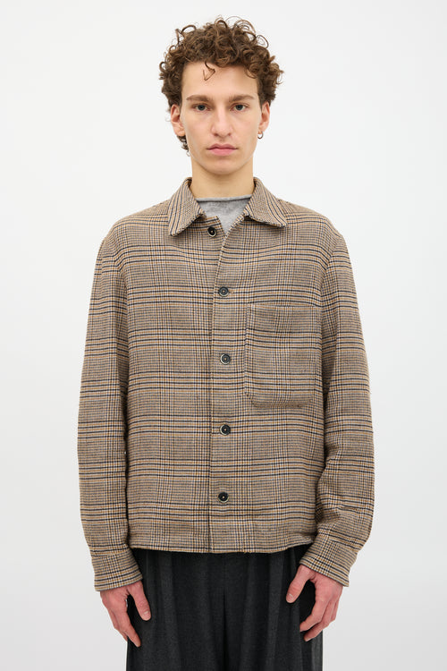 Barena Wool Check Shirt