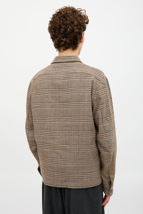 Barena Wool Check Shirt