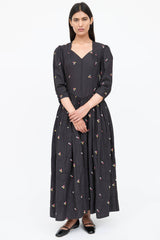 Batsheva Embroidered Floral  Dress